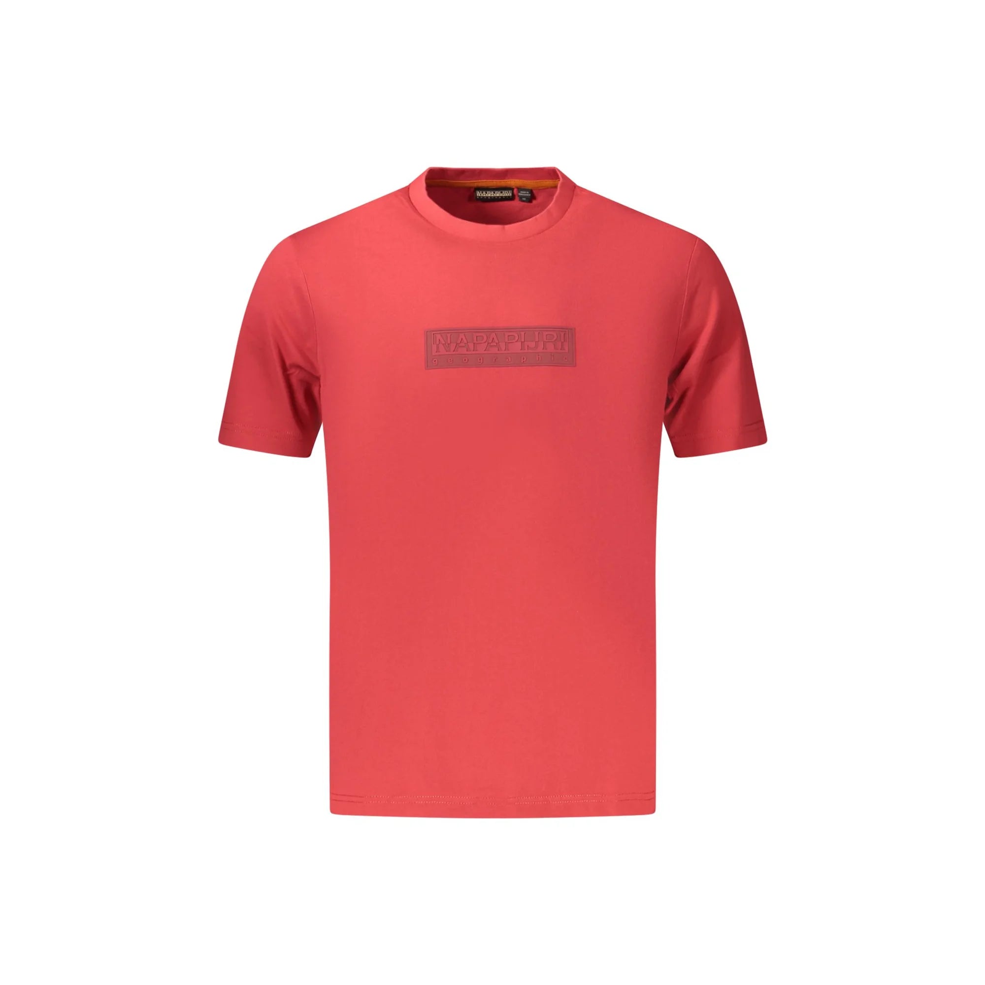 Napapijri T-Shirt Maniche Corte Uomo Rossa Stampa Logo Rosso - foto prodotto